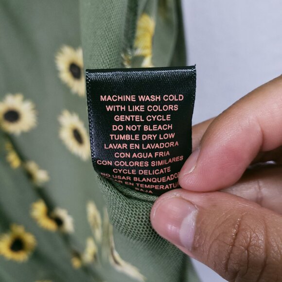 Maternity Love Beachy Boho Mesh Sheer Cover Up Cardigan Sunflower Size M - Picture 6 of 15